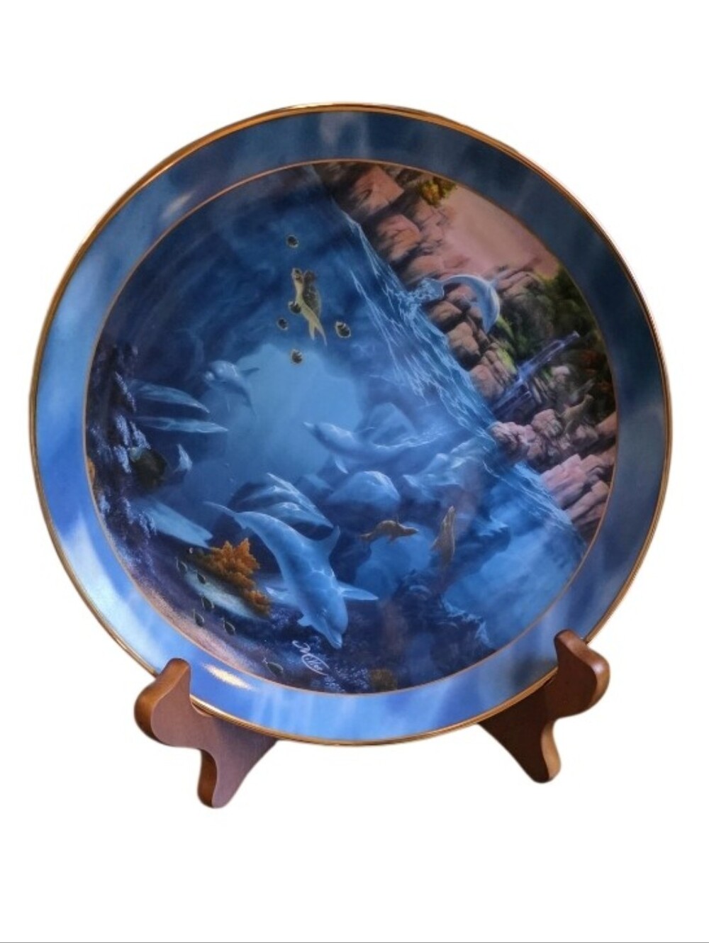 Dolphin Plate - Limited Edition - By The Franklin Mint